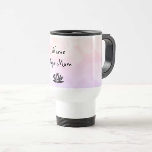 Yoga Mam Design Travel Mug Reisbeker (Voorkant rechts)