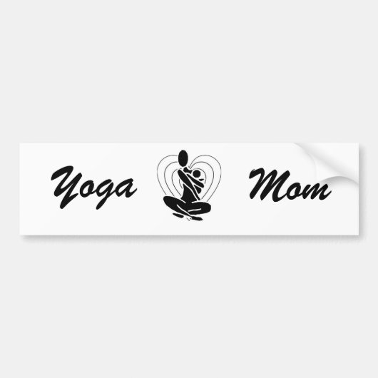 Yoga mama bumper sticker (Voorkant)