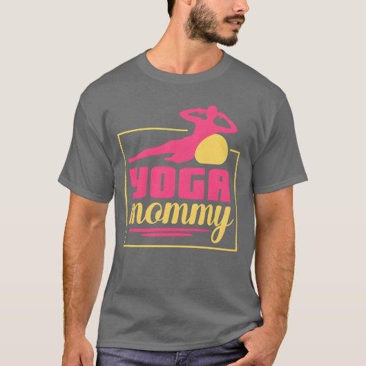 Yoga Mama Moeder Hobby Grappig T-shirt (Voorkant)