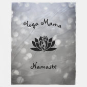 Yoga Mama Namaste design Fleece Deken (Voorkant)