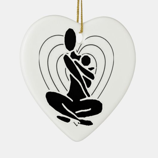 Yoga mama Ornament (Rechts)