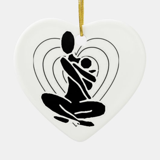 Yoga mama Ornament (Voorkant)