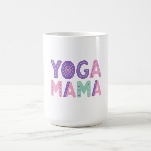 Yoga Mama Pastel Koffie Mok (Center)
