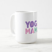 Yoga Mama Pastel Koffie Mok (Voorkant links)
