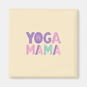 Yoga Mama Pastel Quote Magneet (Voorkant)