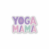 Yoga Mama Pastel Vinyl Sticker (Voorkant)
