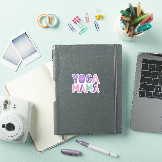 Yoga Mama Pastel Vinyl Sticker (iPad Cover)