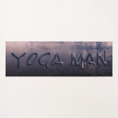 Yoga Man Blauw Mallow rustiek Yogamat (Voorkant (horizontaal))