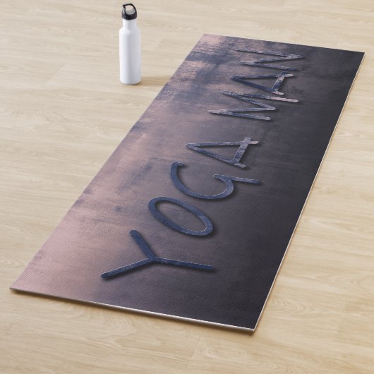 Yoga Man Blauw Mallow rustiek Yogamat (In situ)