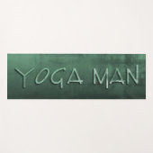 Yoga Man groene bijtende Yogamat (Voorkant (horizontaal))
