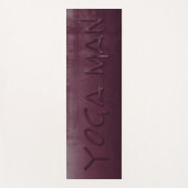 Yoga Man Paarse Grijs rustiek Yogamat (Voorkant)