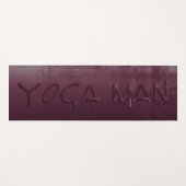 Yoga Man Paarse Grijs rustiek Yogamat (Voorkant (horizontaal))