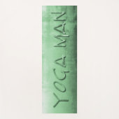 Yoga Man Pistachio Gray White rustic Yogamat (Voorkant)