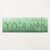 Yoga Man Pistachio Gray White rustic Yogamat (Voorkant (horizontaal))