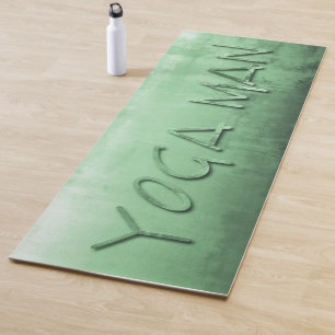 Yoga Man Pistachio Gray White rustic Yogamat