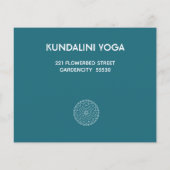 Yoga Mandala custom text Flyer (Achterkant)