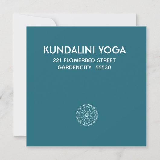 Yoga Mandala Kaart (Achterkant)