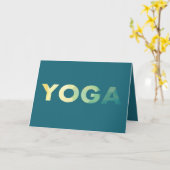 Yoga Mandala Meditate, voeg tekst toe Kaart (Gele Bloem)