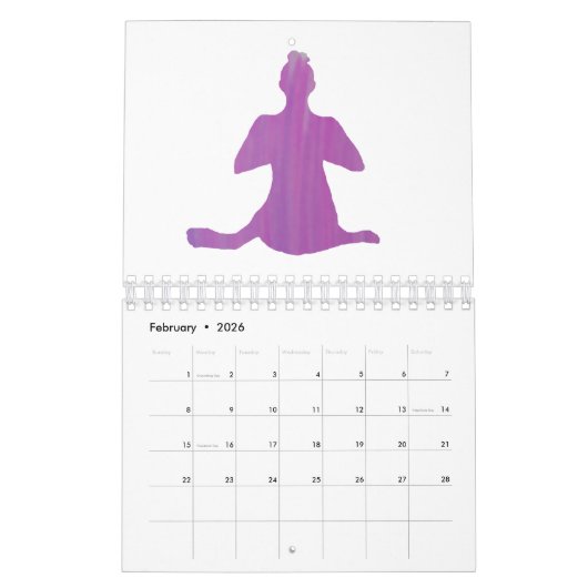 Yoga, Mandala, Meditation Kalender (Feb 2026)