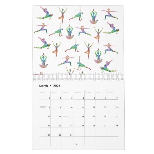 Yoga, Mandala, Meditation  Kalender (Mar 2026)