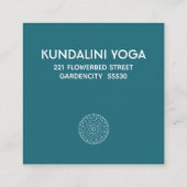 Yoga Mandala personal trainer yogi Visitekaartje (Achterkant)