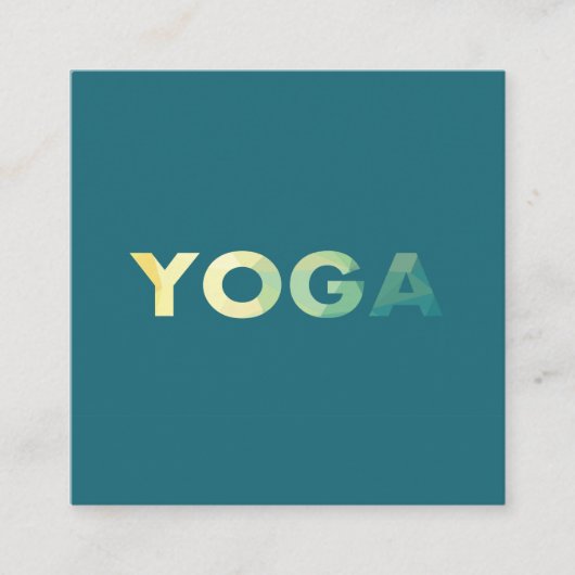Yoga Mandala personal trainer yogi Visitekaartje (Voorkant)