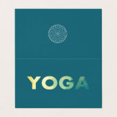 Yoga Mandala personali trainer yogi Visitekaartje (Buitenkant ongevouwen)