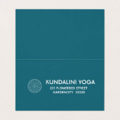 Yoga Mandala personali trainer yogi Visitekaartje (Binnenkant ongevouwen)