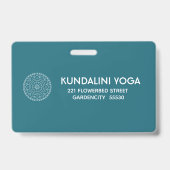 Yoga Mandala persoonlijke trainer Badge (Achterkant)