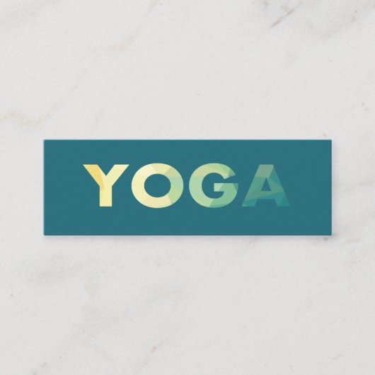 Yoga Mandala Persoonlijke trainer Mini Visitekaartje (Voorkant)