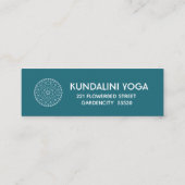 Yoga Mandala Persoonlijke trainer Mini Visitekaartje (Achterkant)