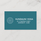 Yoga Mandala persoonlijke trainer Visitekaartje (Achterkant)