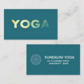Yoga Mandala persoonlijke trainer Visitekaartje (Voorkant / Achterkant)
