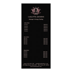 Yoga Mandala Salon Price List Kaart