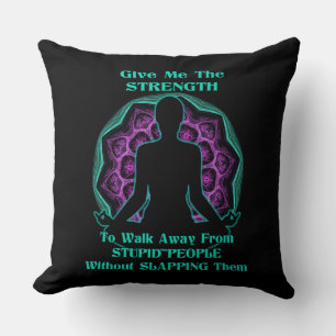 Yoga Mandala Stomme People Humor Kussen