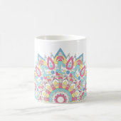 Yoga Mandala with Three Poses Pattern Koffiemok (Center)