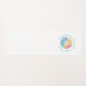 Yoga Mantra Mandala Design Mat (Achterkant (horizontaal))