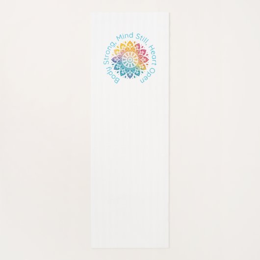 Yoga Mantra Mandala Design Mat (Achterkant)