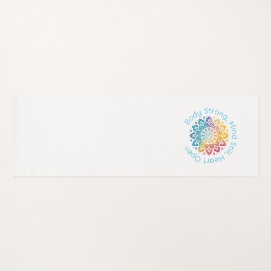 Yoga Mantra Mandala Design Mat (Voorkant (horizontaal))