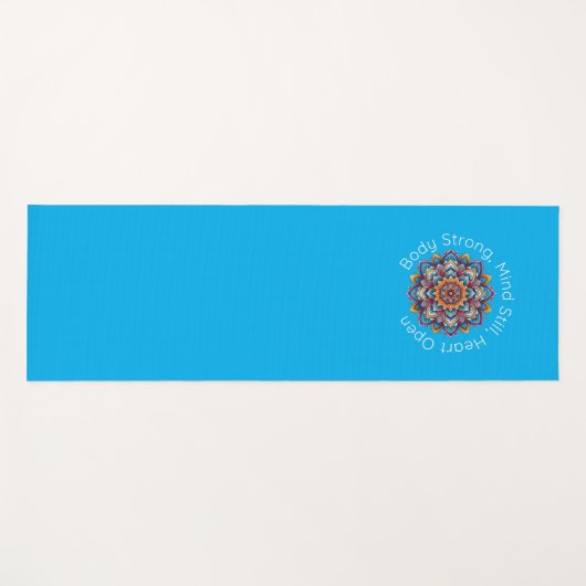 Yoga Mantra Mandala Design Mat (Voorkant (horizontaal))