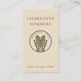 Yoga Massage Henna Hands Visitekaartje