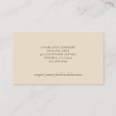 Yoga Massage Mehndi Henna Hands Visitekaartje (Achterkant)