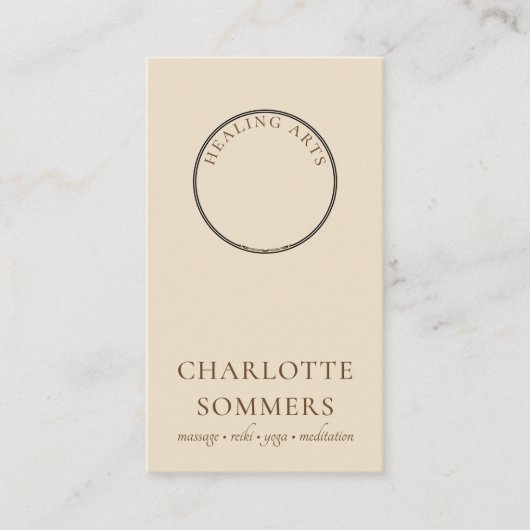 Yoga Massage Mehndi Henna Hands Visitekaartje (Voorkant)