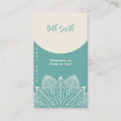 Yoga Master - Gepersonaliseerd training Visitekaartje (Voorkant)