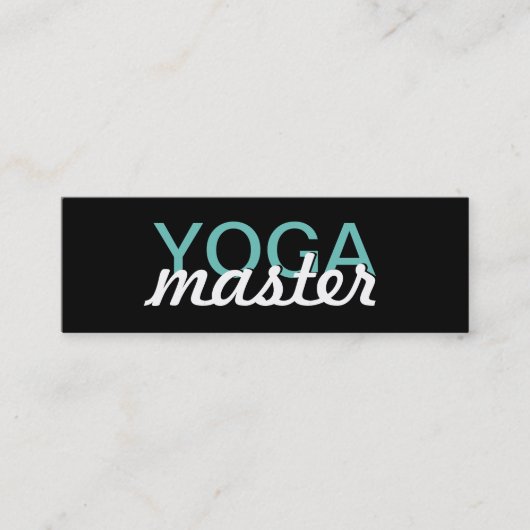Yoga Master ponskaart Klantenkaartje (Voorkant)
