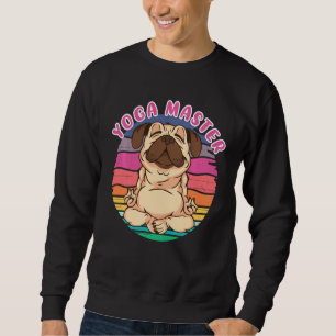 Yoga Master Pug Dog Funny Animal Meditatie Trui