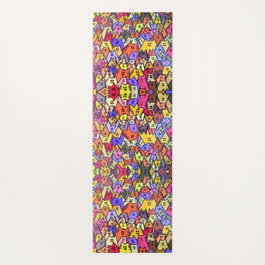 Yoga Mat 015 - KATTEN (Achterkant)