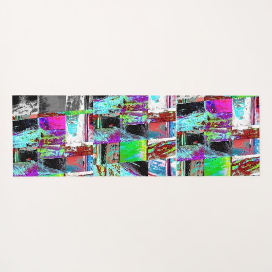 Yoga Mat – Abstract Grid (Achterkant (horizontaal))