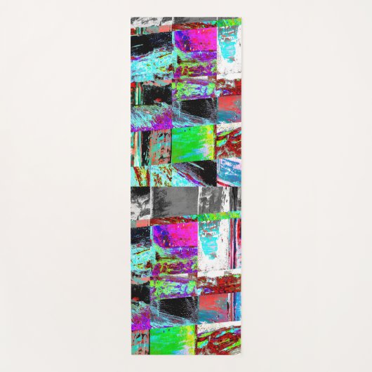 Yoga Mat – Abstract Grid (Voorkant)