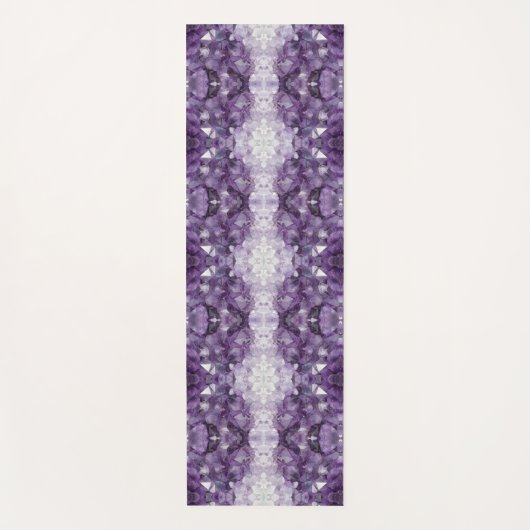 Yoga Mat Amethyst Crystals (Voorkant)